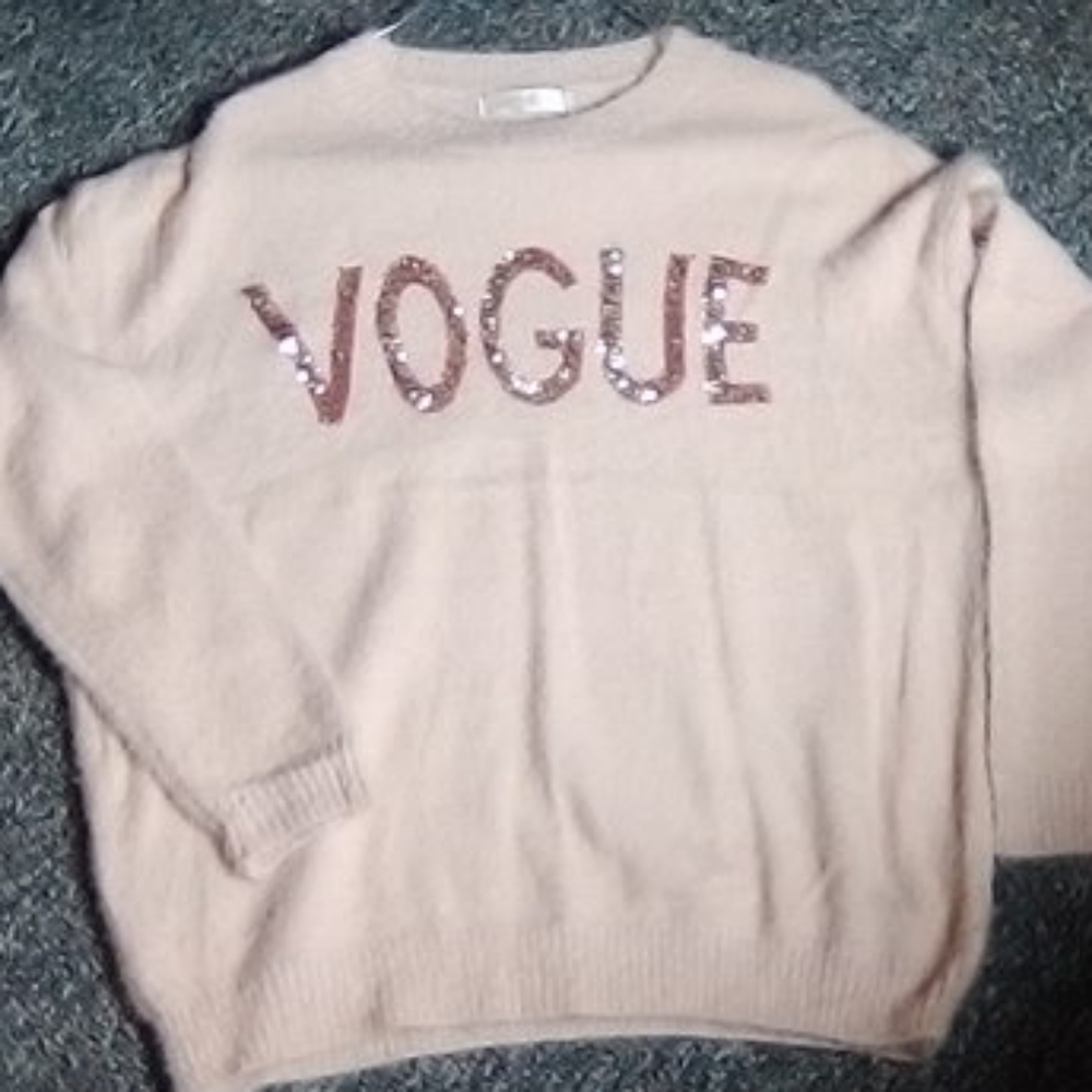 Soft feel sequin sweater